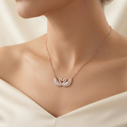 Double Swan Pendent