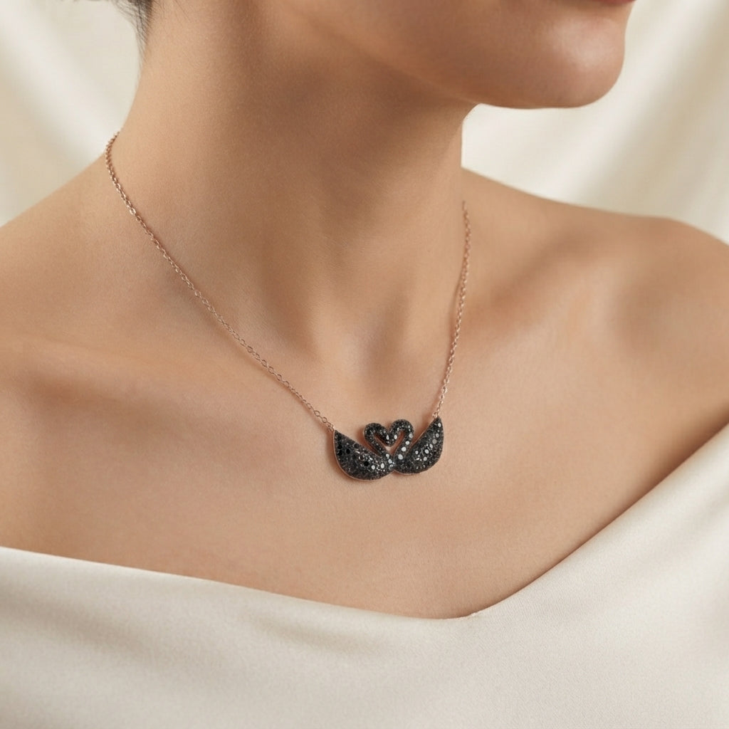 Double Swan Pendent