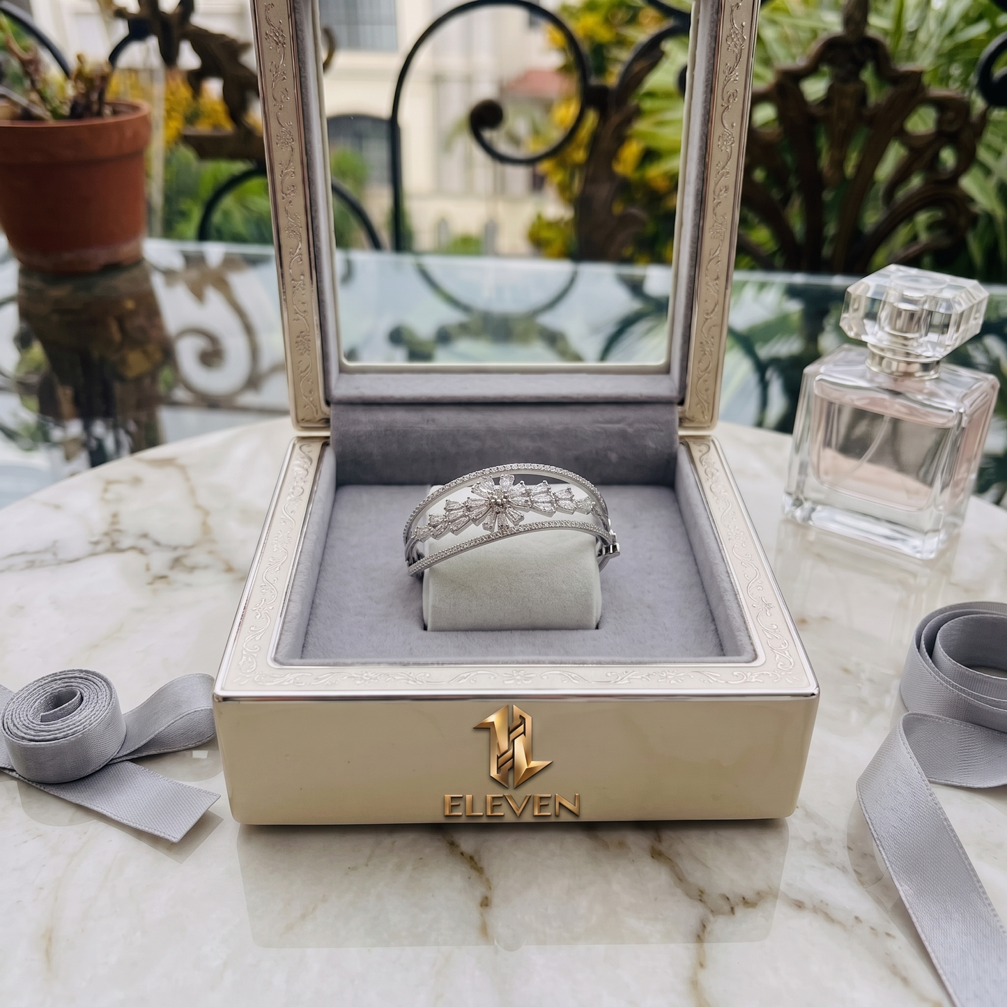 Silver Luxe Bangle