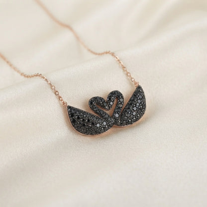 Double Swan Pendent