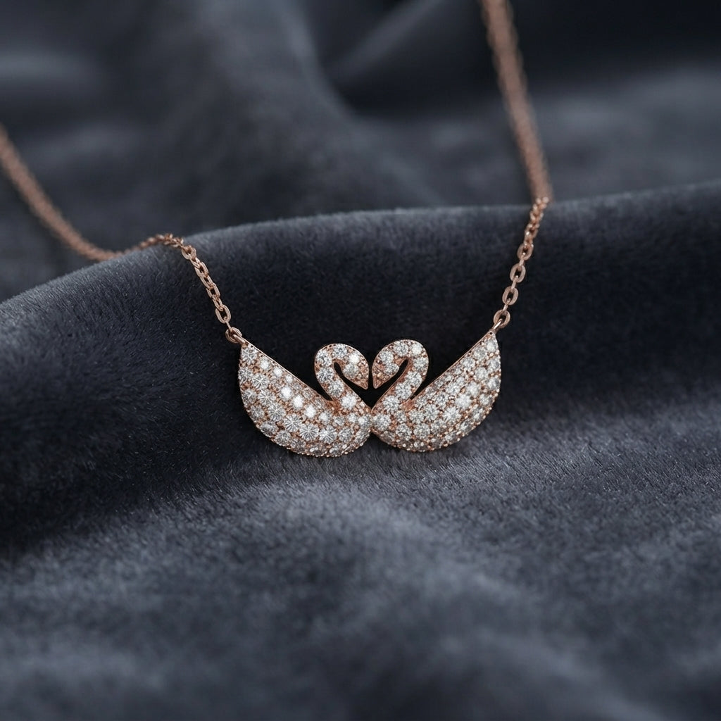 Double Swan Pendent