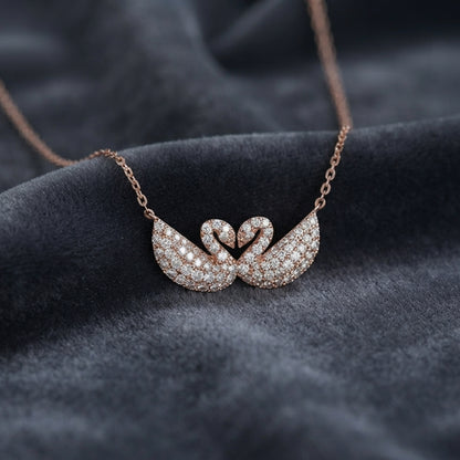 Double Swan Pendent