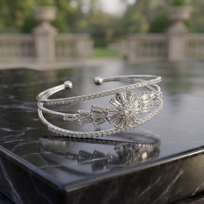 Silver Luxe Bangle