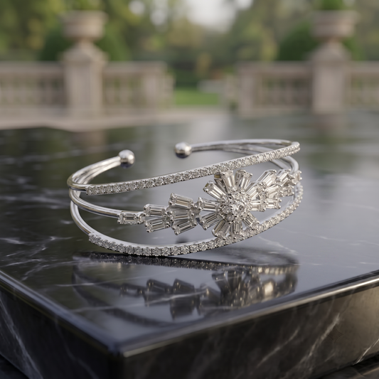 Silver Luxe Bangle