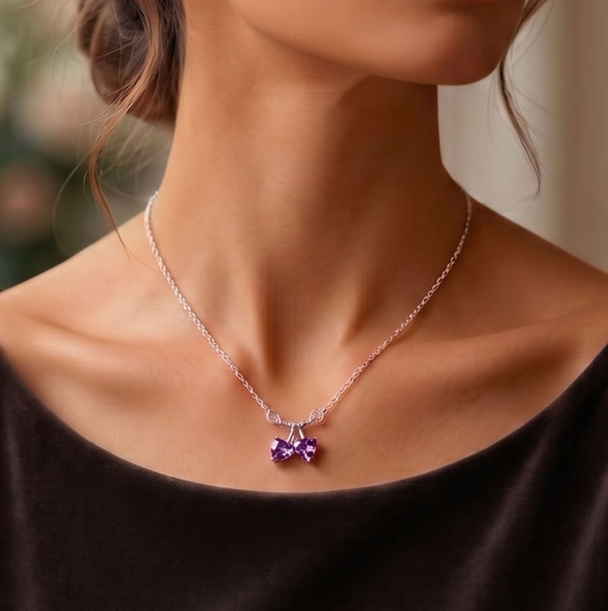 Cherry Heart Pendant